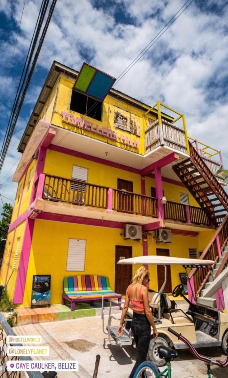 Hostel Travellers Palm Backpackers Caye Caulker Exteriér fotografie